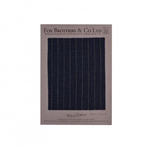 PLAIN WEAVE CHAR BLUE PINSTRIPE